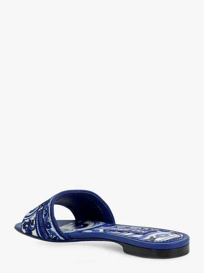 Maiolica sandals with all-over embroidery thumbnail