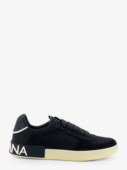 Nylon and suede sneakers with back lettering logo thumbnail