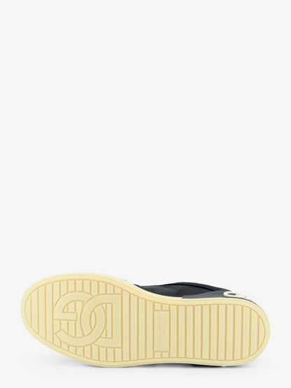 Nylon and suede sneakers with back lettering logo thumbnail