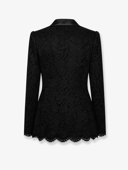 Blazer doppiopetto in pizzo thumbnail