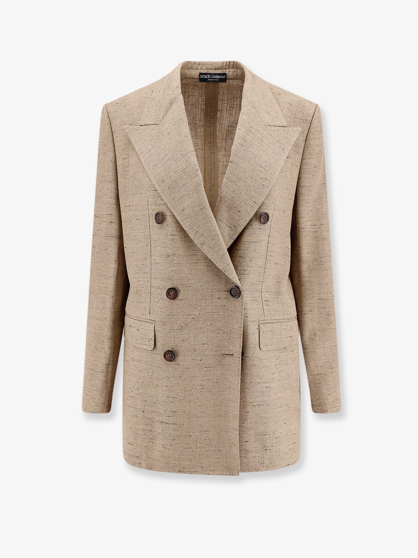 Viscose and linen blazer