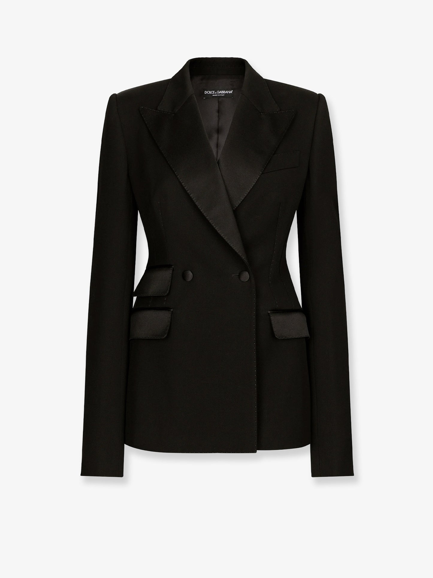 Tuxedo virgin wool and silk blazer