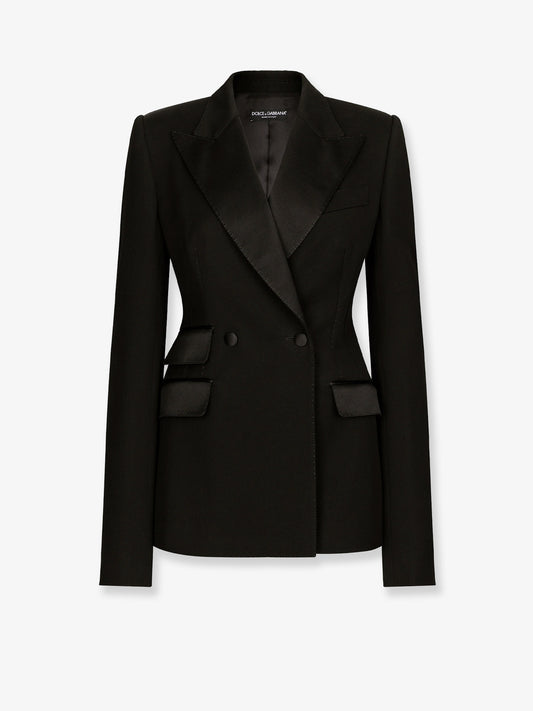 Tuxedo virgin wool and silk blazer