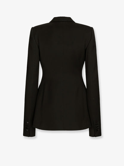 Tuxedo virgin wool and silk blazer thumbnail