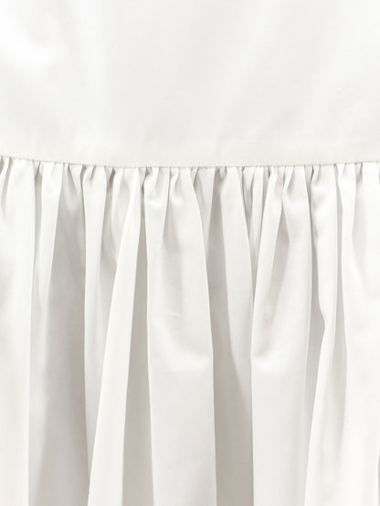 Flounced poplin long skirt thumbnail