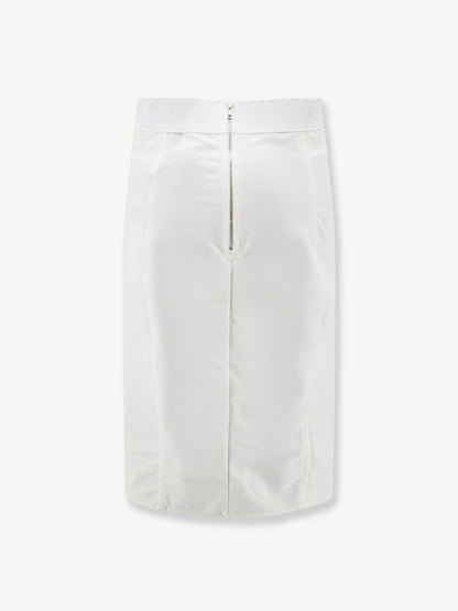 Satin and powernet midi skirt thumbnail