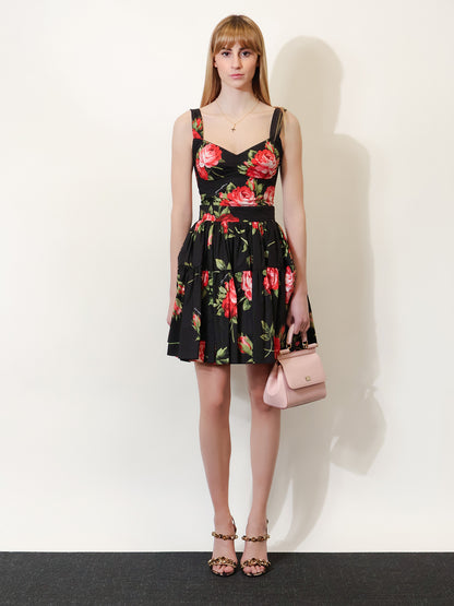 Cotton skirt with iconic print thumbnail