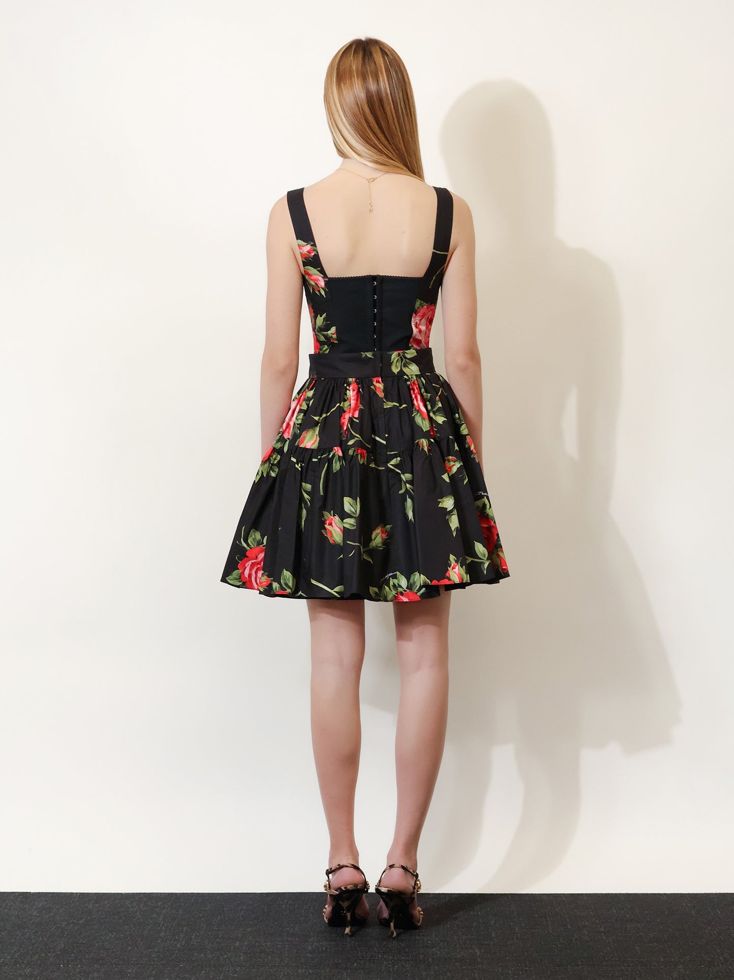 Cotton skirt with iconic print