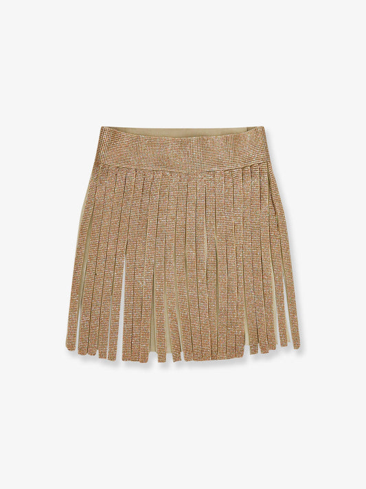 Skirt with crystals