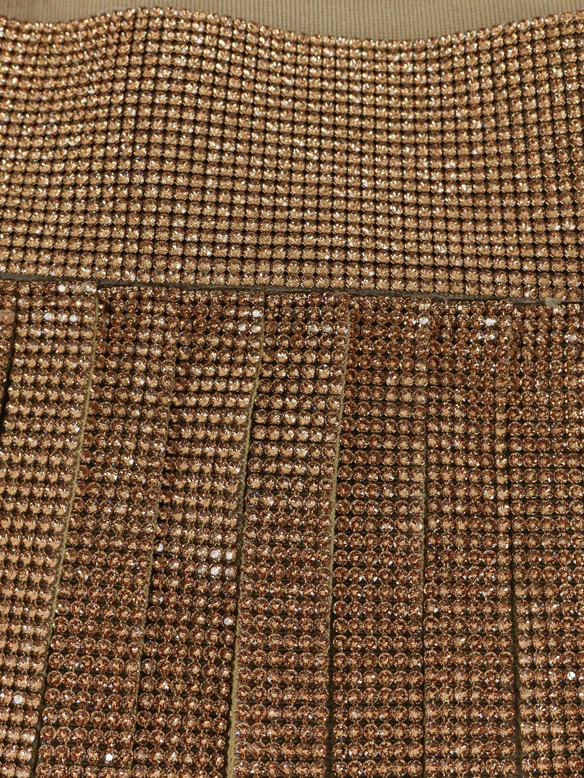 Skirt with crystals