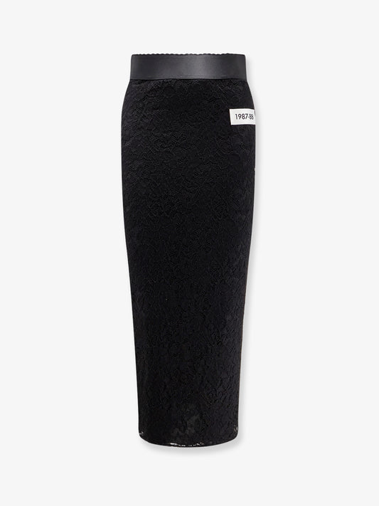 Lace midi skirt