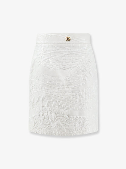 Brocade skirt with DG logo thumbnail