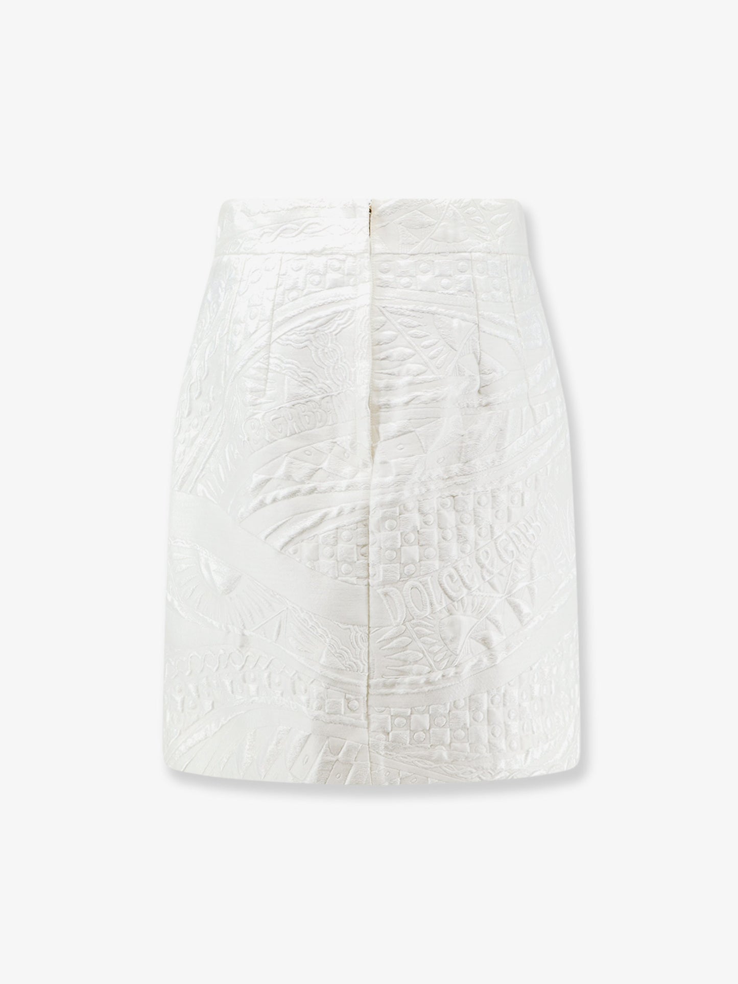 Brocade skirt with DG logo