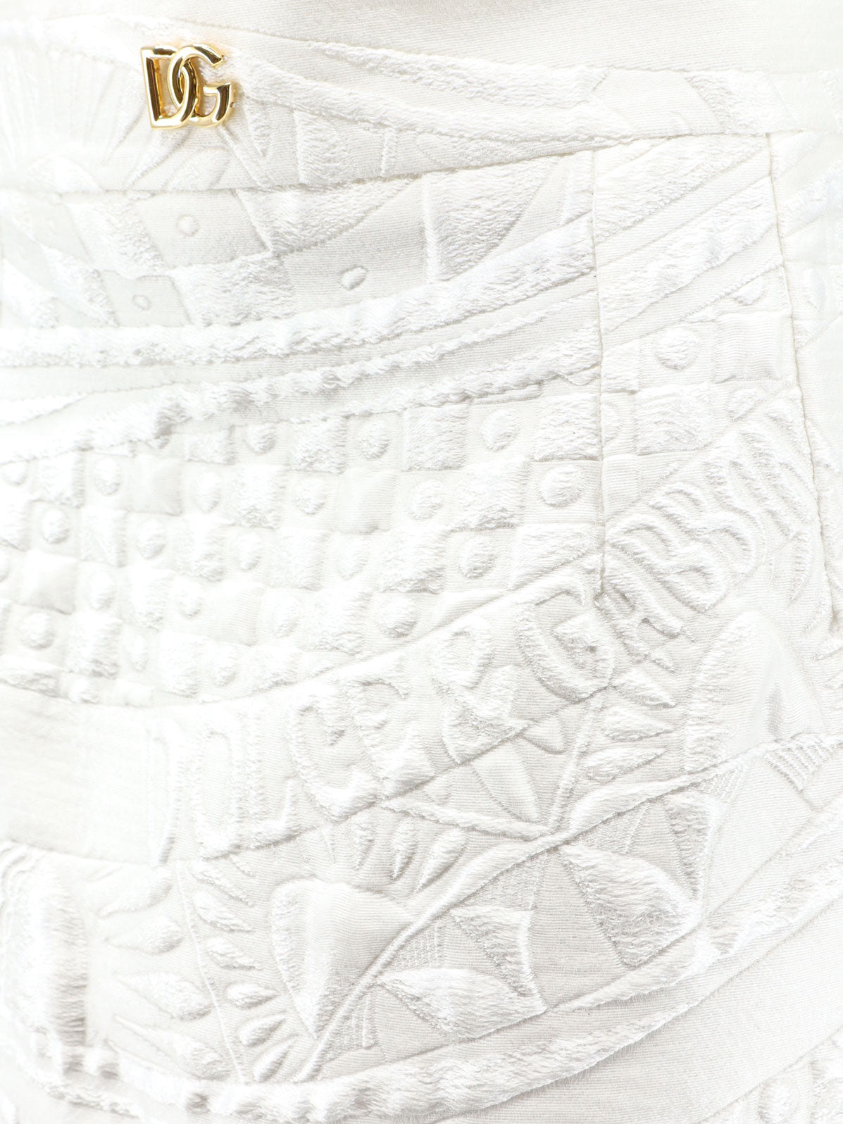 Brocade skirt with DG logo