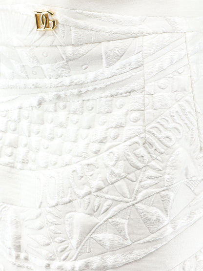 Brocade skirt with DG logo thumbnail