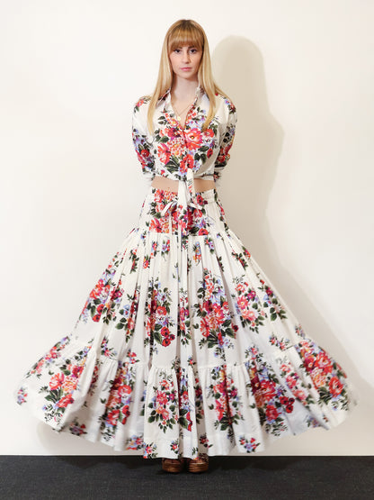 Cotton long skirt thumbnail