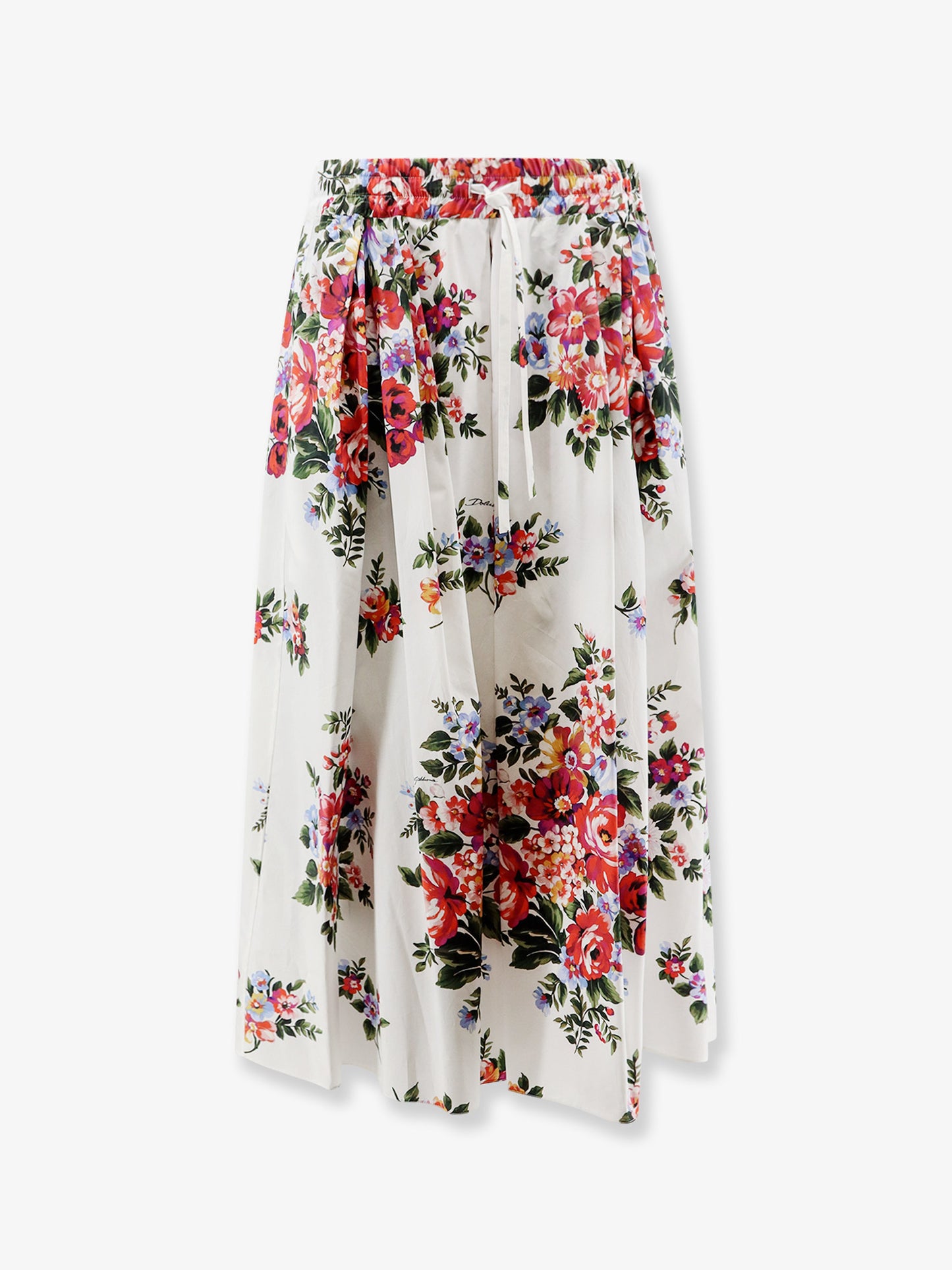 Cotton skirt with iconic print