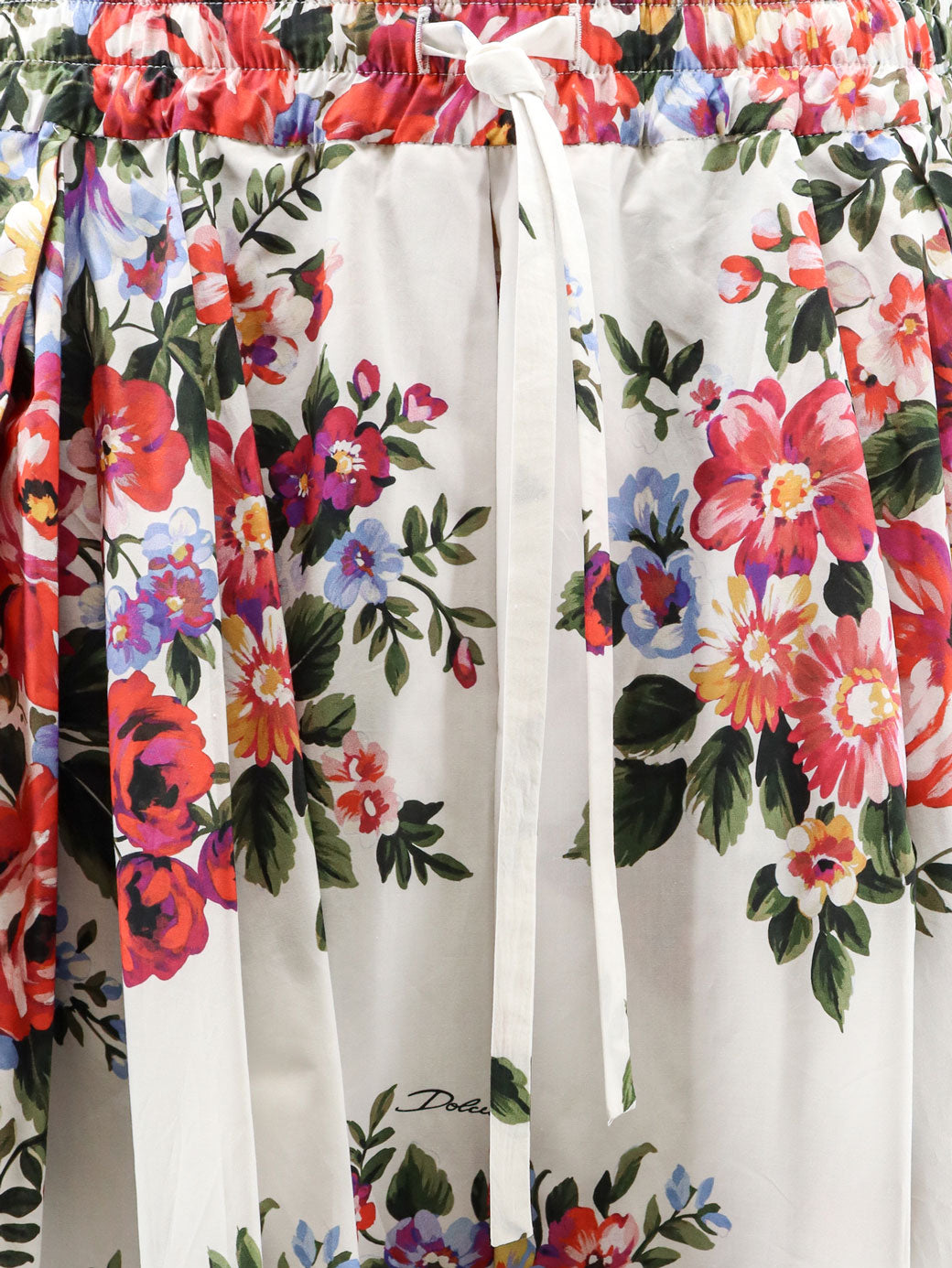Cotton skirt with iconic print
