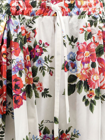 Cotton skirt with iconic print thumbnail