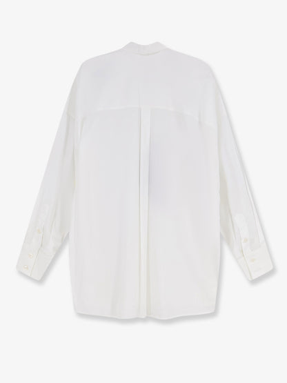 Oversize cotton shirt with laces profiles thumbnail