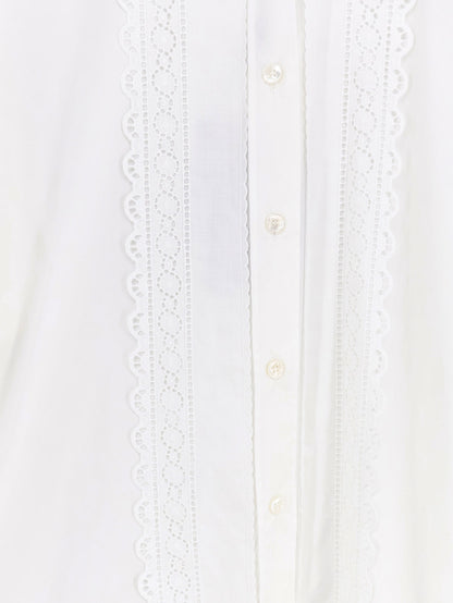 Oversize cotton shirt with laces profiles thumbnail