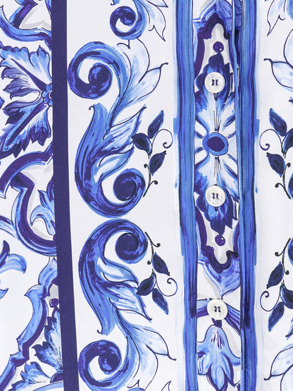 Silk shirt with Maiolica print thumbnail