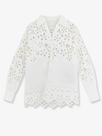 Camicia in cotone con dettagli cut-out thumbnail