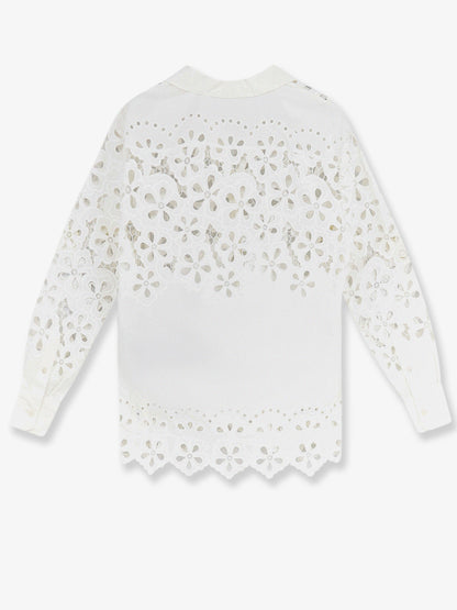 Camicia in cotone con dettagli cut-out thumbnail