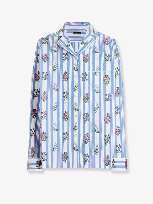Pajamas cotton poplin shirt