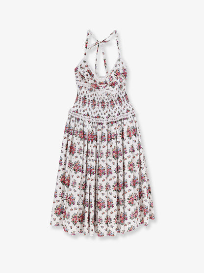 Poplin dress with Mazzolini di Fiori print thumbnail