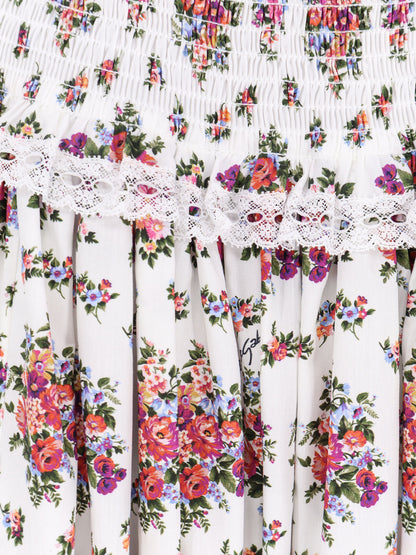 Poplin dress with Mazzolini di Fiori print thumbnail