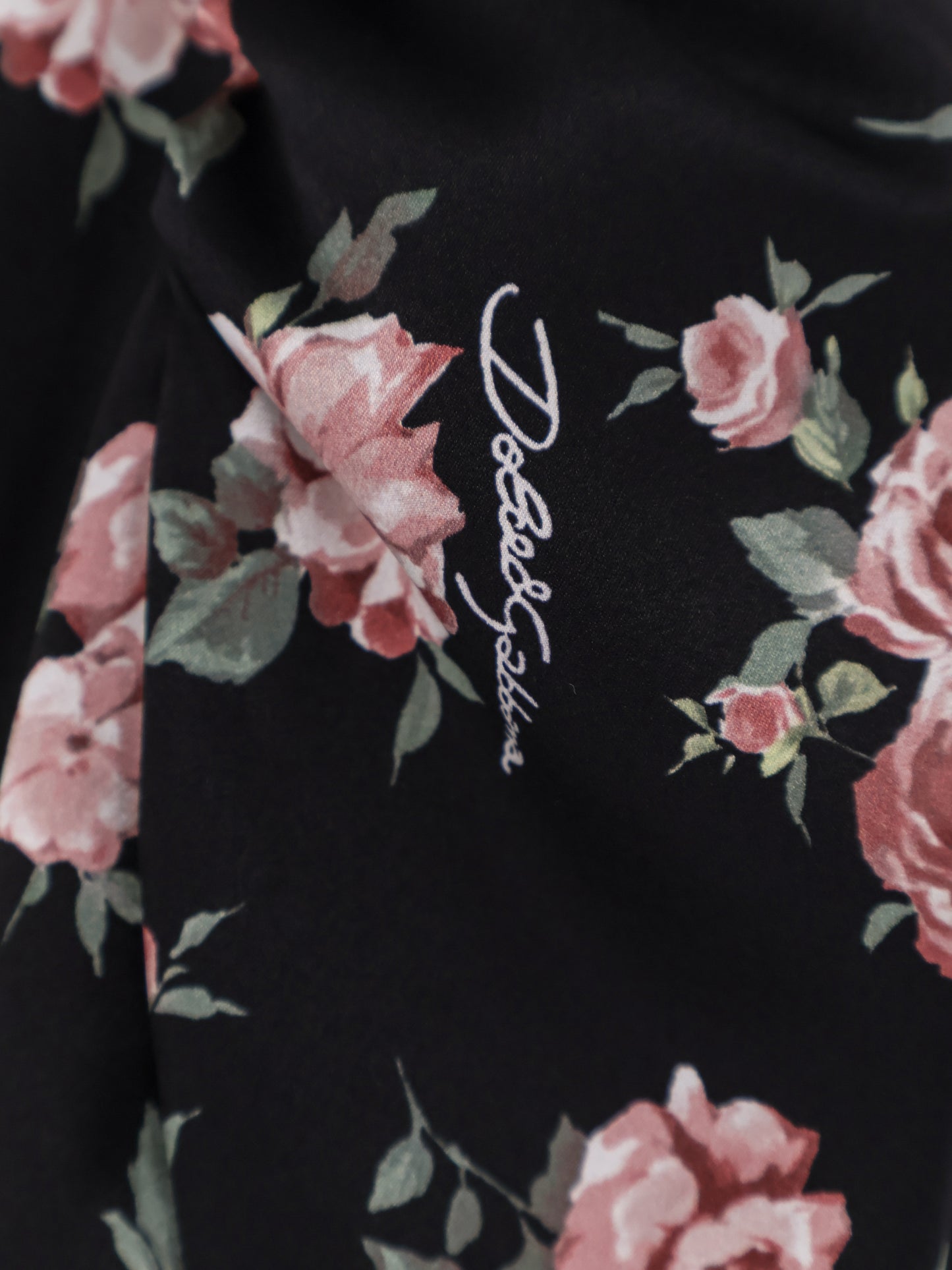 Stretch silk mini dress with iconic print