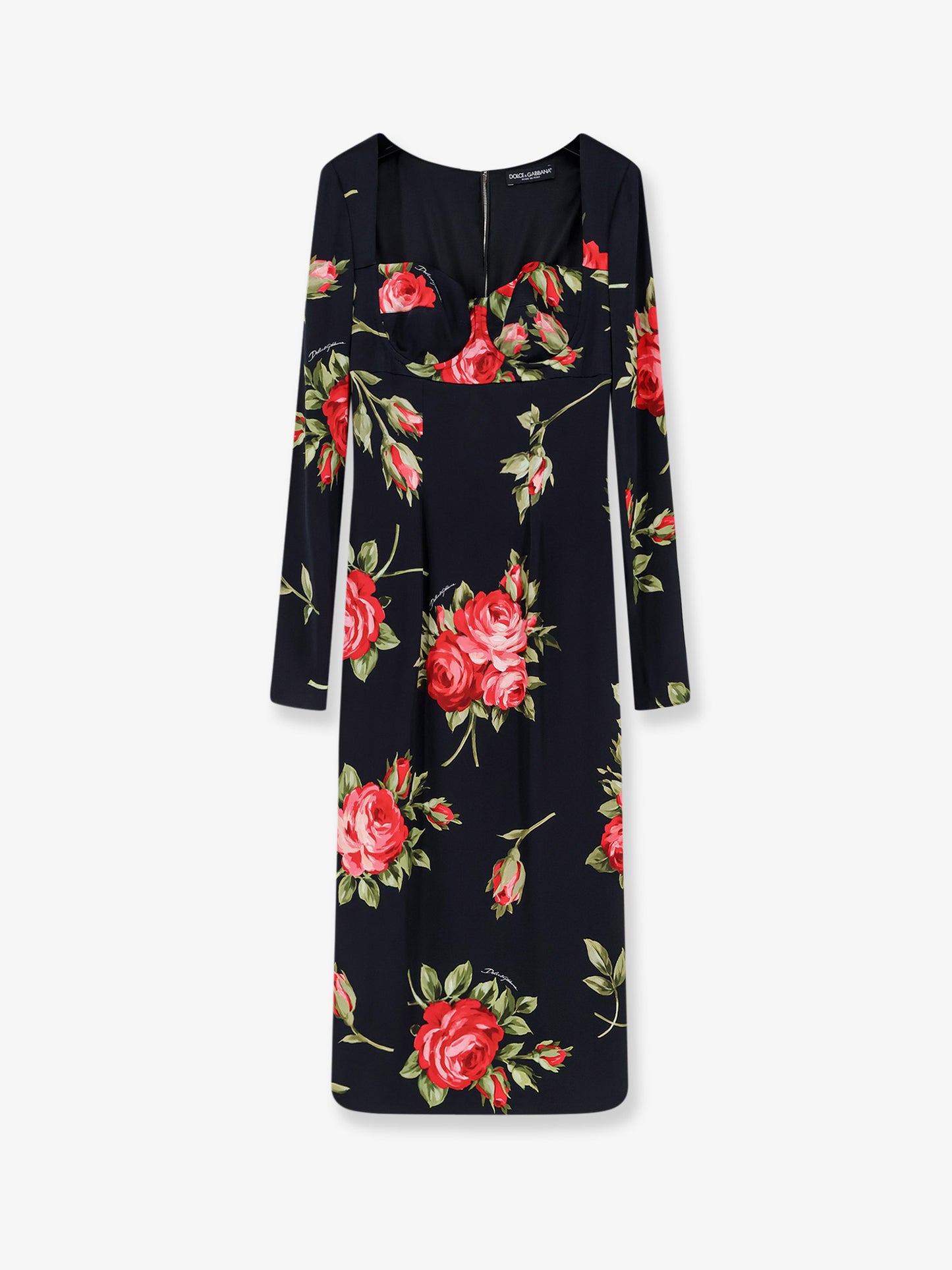 Viscose dress with iconic print