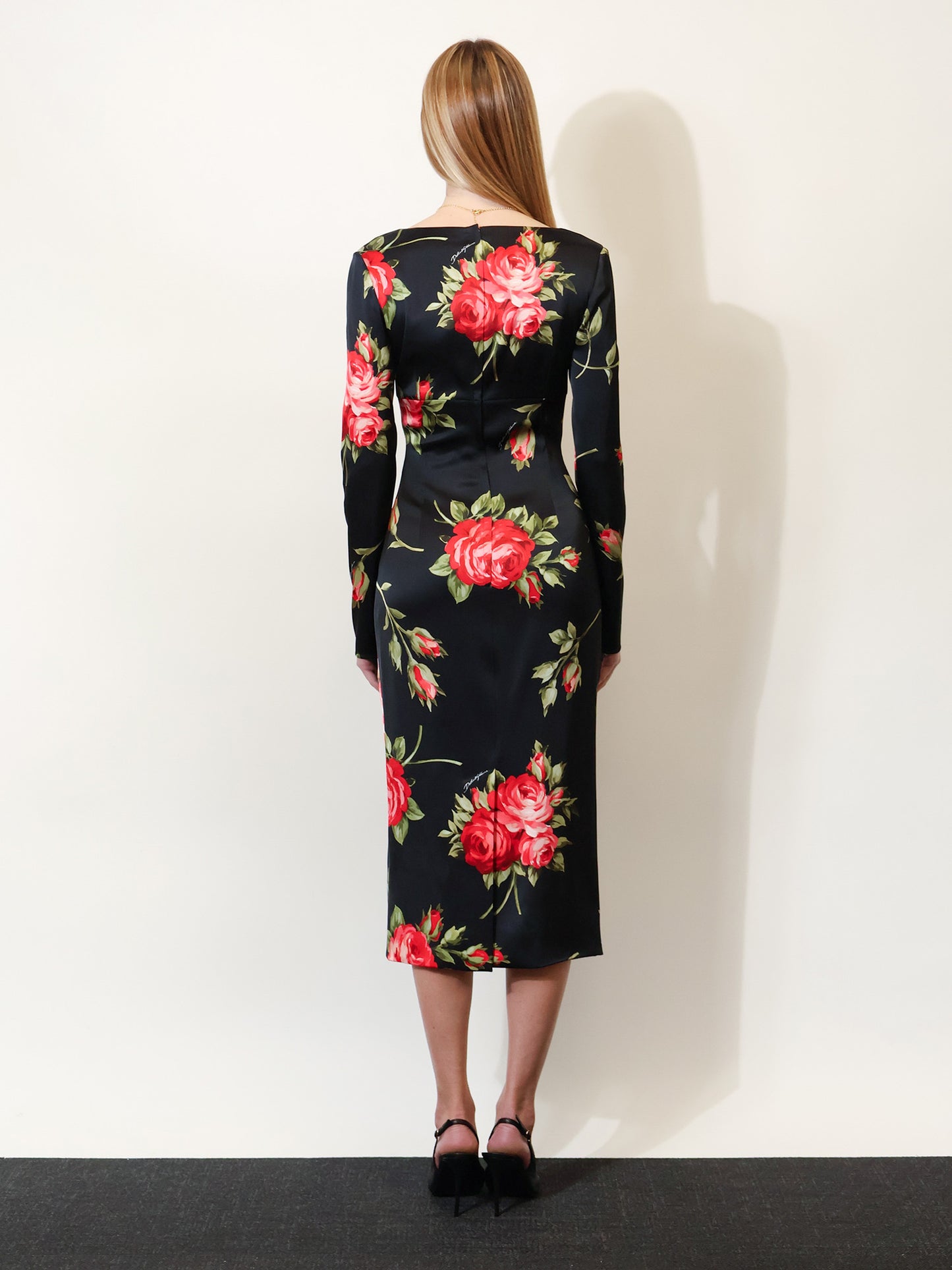 Viscose dress with iconic print