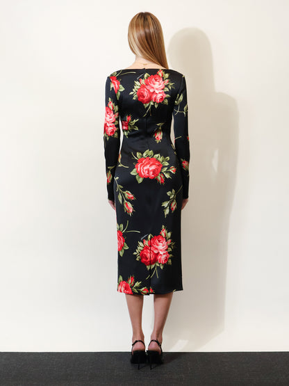 Viscose dress with iconic print thumbnail