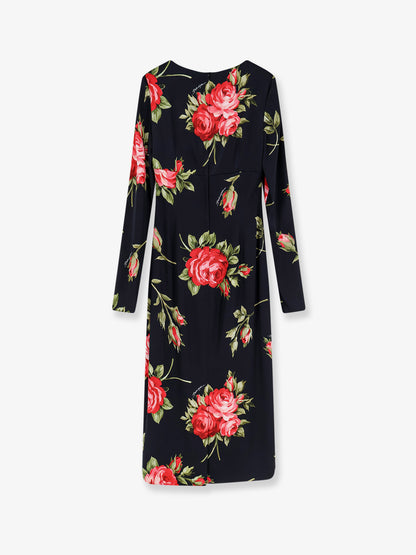 Viscose dress with iconic print thumbnail