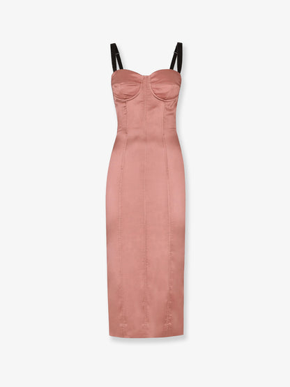 Vestito in satin stretch thumbnail
