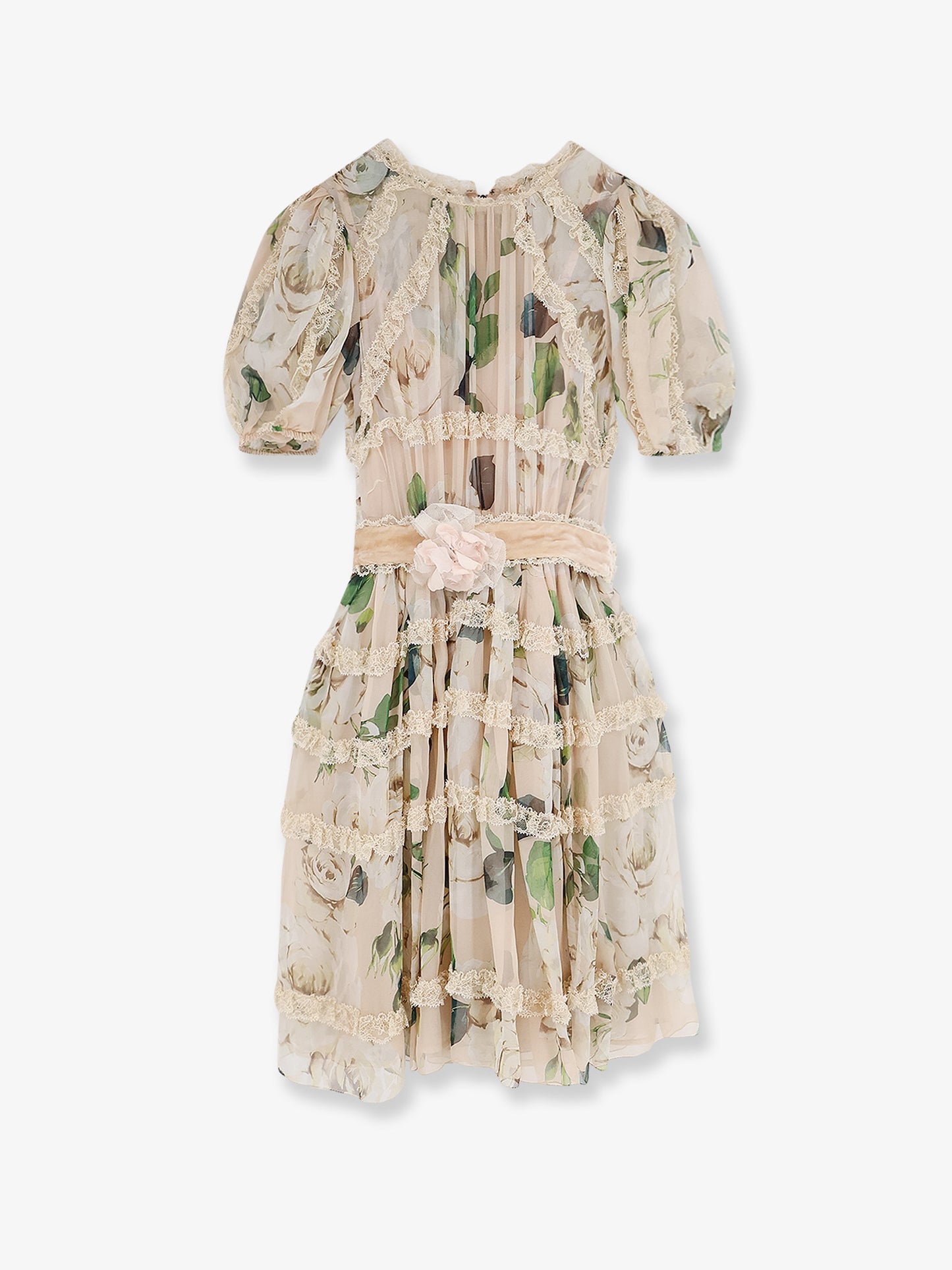 Silk and viscose dress with iconic print