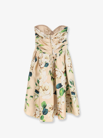 Silk dress with floral print thumbnail
