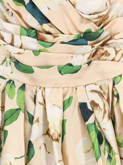 Silk dress with floral print thumbnail