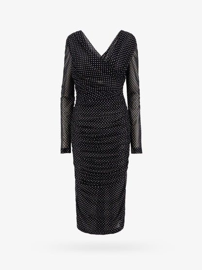Polka-dots dress with drapery thumbnail