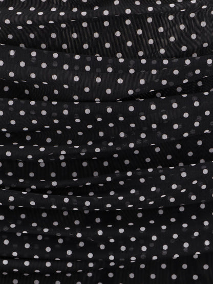 Polka-dots dress with drapery thumbnail