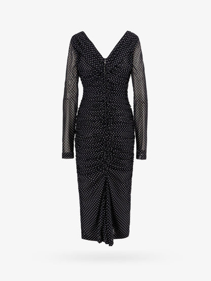 Polka-dots dress with drapery thumbnail