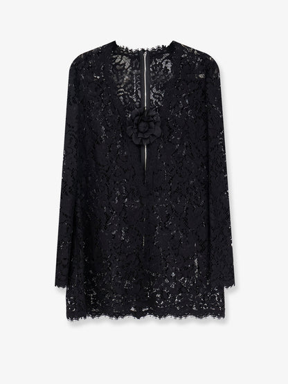 Lace dress with front flower detail thumbnail
