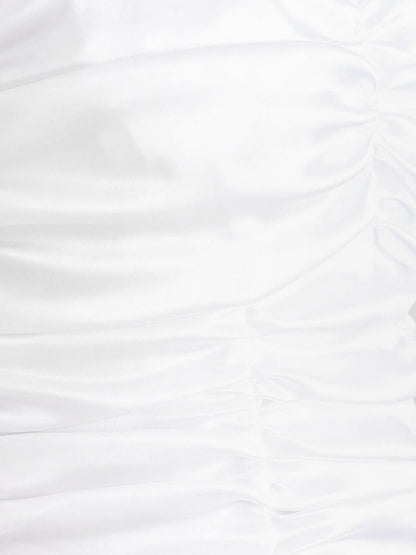 Draped satin mini dress thumbnail