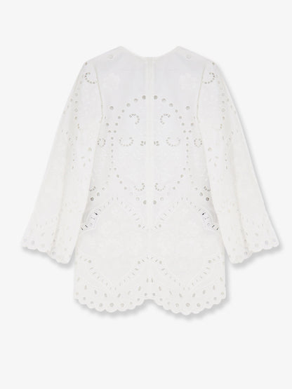 Mini cotton dress with embroidery thumbnail