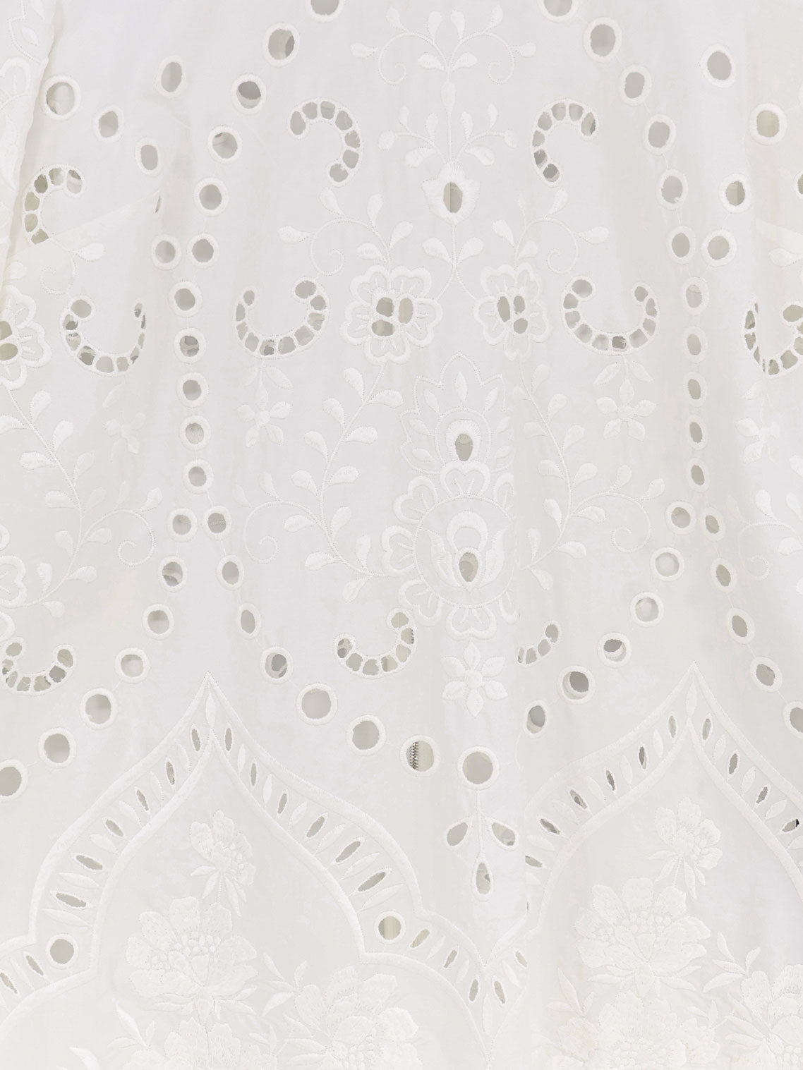 Mini cotton dress with embroidery