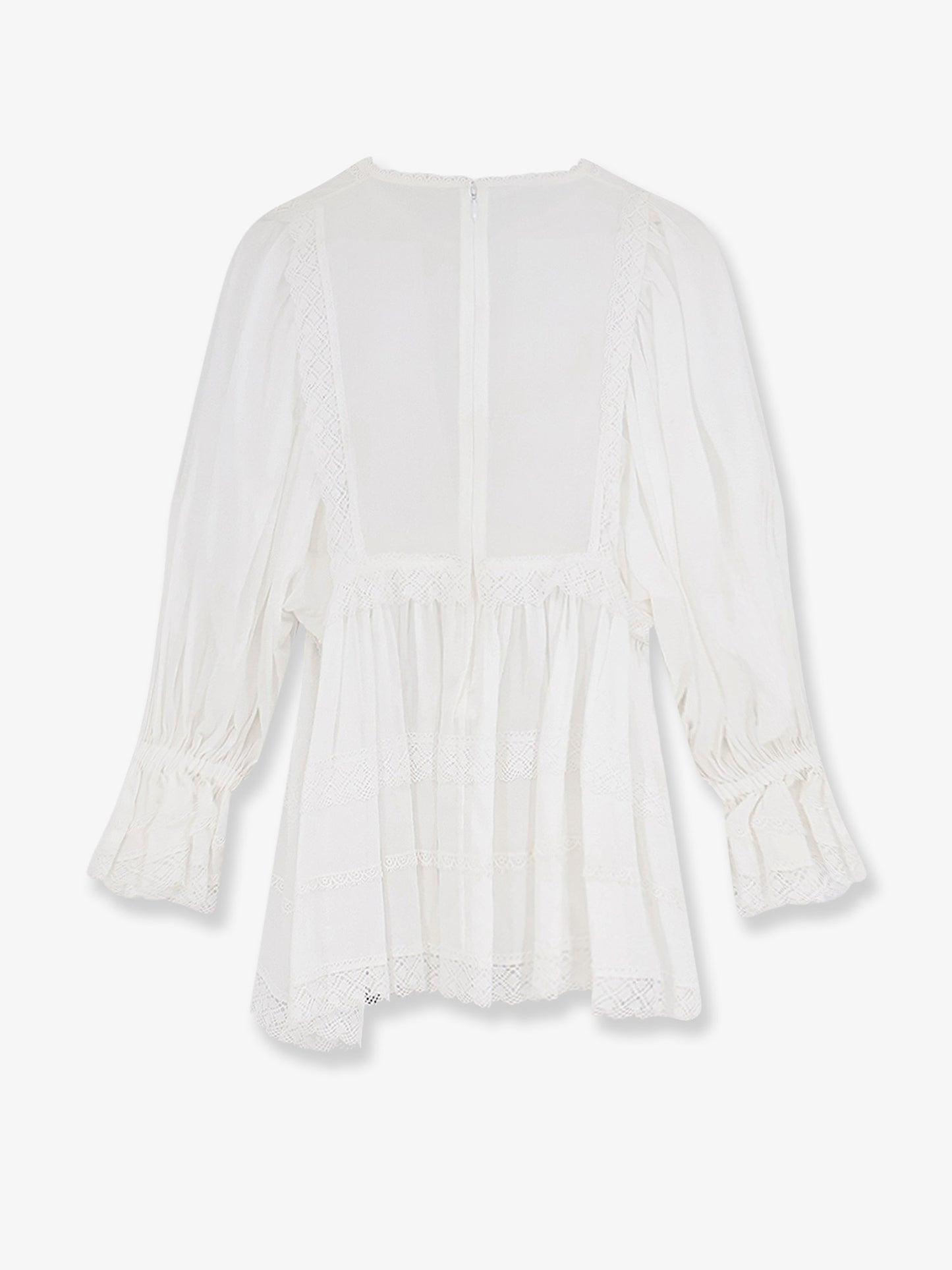 Cotton shirt with laces profiles
