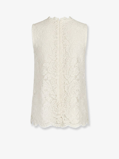 Logoed stretch lace top thumbnail