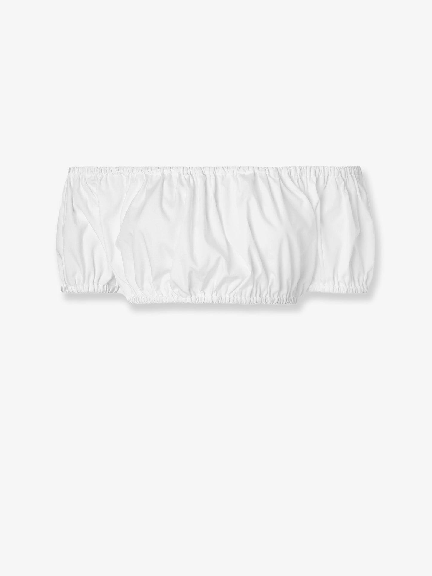 Cropped cotton poplin top